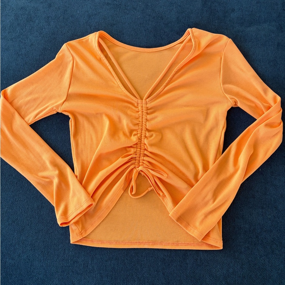 FP Movement by Free People Vibrant Orange Long Sleeve Top